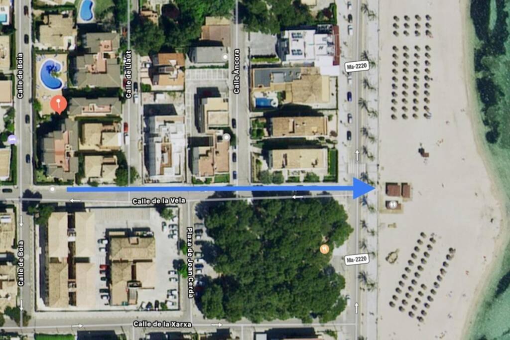 Piso Las Mimosas 90 Metros De Playa Port Pollensa بورت دي بوينسا المظهر الخارجي الصورة